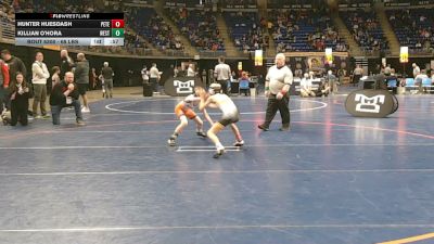 65 lbs Consy Pigtails - Hunter Huesdash, Peters Township vs Killian O'Hora, West Scranton