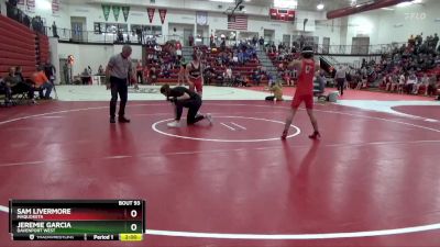 132 lbs Quarterfinal - Jeremie Garcia, Davenport West vs Sam Livermore, Maquoketa