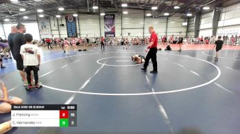 75 lbs Rr Rnd 2 - Joseph Fleming, Mat Assassins Yellow vs Chase Hernandez, Ride Out Wrestling Club Green