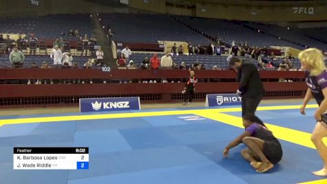 Kauã Barbosa Lopes vs Jordan Wade Riddle 2024 Pan IBJJF Jiu-Jitsu No-Gi Championship