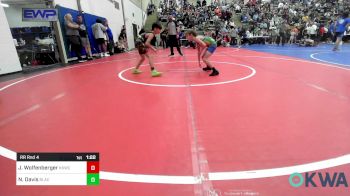 64 lbs Rr Rnd 4 - Jaxon Wolfenberger, Keystone Kids Wrestling Club vs Nelijah Davis, Black Fox Wrestling Club