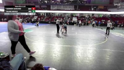 126 lbs Semifinal - Gunner Sanchez, Owyhee vs Blake Nevils, Meridian