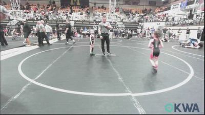 37-40 lbs Rr Rnd 2 - Kobe Haderer, Harrah Little League Wrestling vs Spencer Finley, Darko Valley Wolf Pack