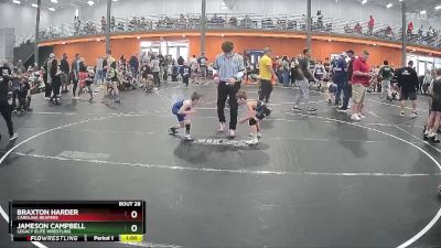 60 lbs Quarterfinal - Jameson Campbell, Legacy Elite Wrestling vs Braxton Harder, Carolina Reapers