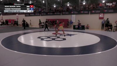 67 kg Cons. Round 2 - Noah Manuel Tapia, Blue & Gold Wrestling Club vs Tanner Frothinger, Brunson UVRTC