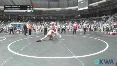 132 lbs Quarterfinal - Gabriel Panhofer, Team Tulsa Wrestling Club vs Laforce Bearbow, Darko Valley Wolf Pack