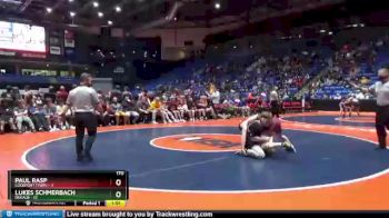 170 lbs Semis & 1st Wrestleback (8 Team) - Paul Rasp, Lockport (Twp.) vs Lukes Schmerbach, DeKalb