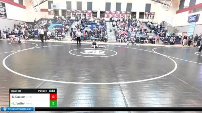 106 lbs Cons. Round 3 - Levi Vetter, Freeman vs Samuel Casper, Medical Lake