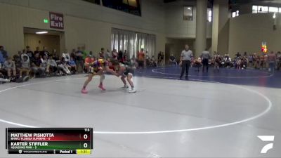 113 lbs Round 5 (6 Team) - Karter Stiffler, Assassins Pink vs Matthew Pishotta, BHWC/ Florida Supreme