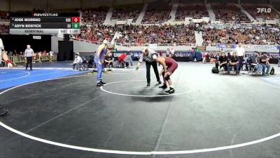 138-D1 Semifinal - Adyn Bostick, Sunnyside High School vs Jose Moreno, Kofa High School