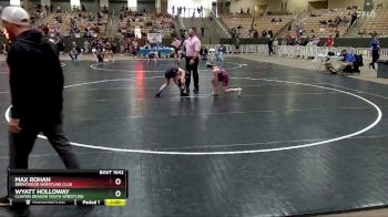 85 lbs Cons. Round 3 - Wyatt Holloway, Clinton Dragon Youth Wrestling vs Max Rohan, Brentwood Wrestling Club