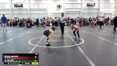 68 lbs Round 1 (6 Team) - Ryker Wenzel, Jacket WC vs SJ Gilliam, NOVA Wrestling Club