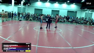 165 lbs Round 2 (8 Team) - Mason McDonnell, California vs Ryder Martinez, Colorado