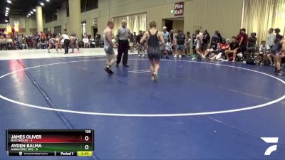 126 lbs Round 2 Champ & Wb (32 Team) - James Oliver, Buccinoles vs Ayden Balma, AAWA/Spec Ops