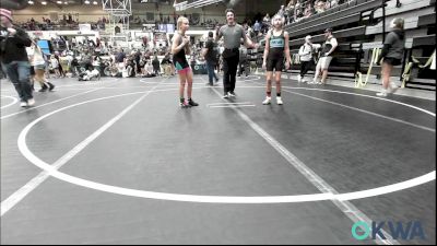 91 lbs Consi Of 4 - Paisley Jones, Tecumseh Youth Wrestling vs Avalynn Anderson, Redskins Wrestling Club