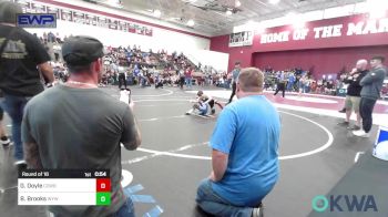 55 lbs Round Of 16 - Garrett Doyle, Cowboy Wrestling Club vs Boston Brooks, Winfield Youth Wrestling Club