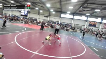 50 lbs Quarterfinal - Vincent Jimenez, Rising Sun WC vs Morgan Merkley, Uintah Wrestling