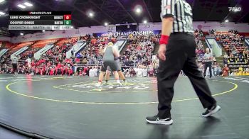 285 lbs Quarterfinals (8 Team) - Cooper Dinse, Martin HS vs Luke Cronkright, Union City HS