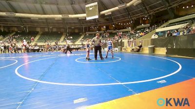 85 lbs Consi Of 4 - Colt Ragsdale, Pryor Tigers vs Bowen Schubert, Chandler Takedown Club