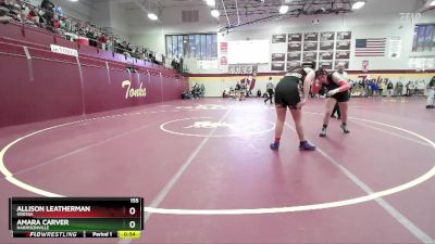 155 lbs Cons. Round 2 - Allison Leatherman, ODESSA vs Amara Carver, HARRISONVILLE