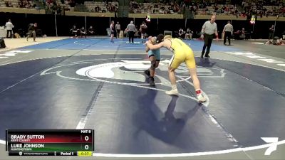 144-2A/1A Cons. Round 1 - Brady Sutton, Kent County vs Luke Johnson, Huntingtown