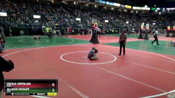 39 lbs Quarterfinal - Cecilia Ortolani, FDMA vs Allison Mcguff, JRP1