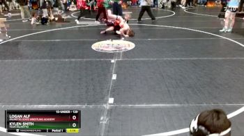 129 lbs Cons. Semi - Kylen Smith, Team Palmetto vs Logan Alf, Palmetto State Wrestling Academy