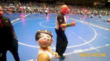 70 lbs Round Of 32 - Wyatt Jones, Purler Wrestling Academy (PWA-NWA) vs Presten Salcedo, Sunkist Kids Monster Garage