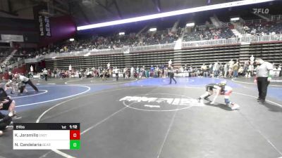 81 lbs Quarterfinal - Koe Jaramillo, Eastside United vs Nathaniel Candelaria, Bear Creek Jr. Wrestling