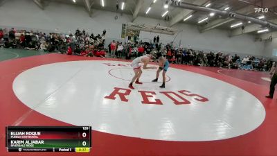 120 lbs Cons. Round 1 - Elijah Roque, Pueblo Centennial vs Karim Aljabar, Riverdale Ridge