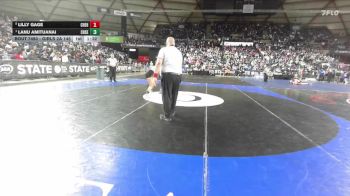 Girls 2A 145 lbs Semifinal - Lanu Amituanai, Chief Sealth (Girls) vs Lilly Gage, W. F. West (Girls)