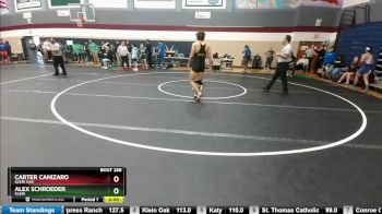 150 lbs Quarterfinal - Carter Canizaro, Klein Oak vs Alex Schroeder, Klein