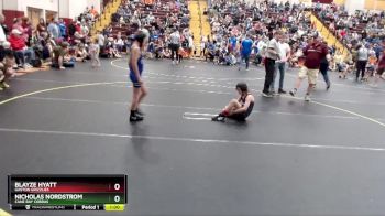 82 lbs Round 1 - Blayze Hyatt, Gaston Grizzlies vs Nicholas Nordstrom, Cane Bay Cobras