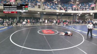 144 lbs Cons. Round 2 - Elijah Thompson, Edwardsville vs George Dilorenzo, Maine South