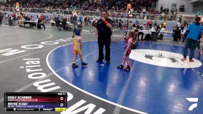 45 lbs Round 2 - Emily Scarber, North Pole Wrestling Club vs Ervee Kuqo, Bethel Freestyle Wrestling Club