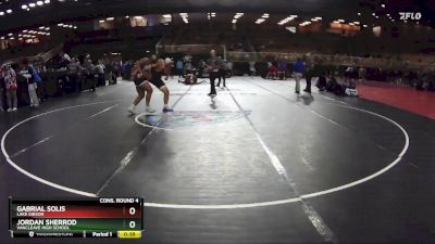 215 lbs Cons. Round 4 - Gabrial Solis, Lake Gibson vs Jordan Sherrod, Vancleave High School