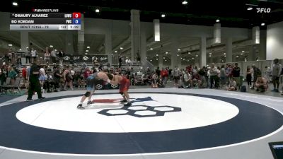 79 lbs Champ. Round 4 - Omaury Alvarez, Level Up Wrestling Center vs Bo Koedam, Powerhouse Wrestling Club