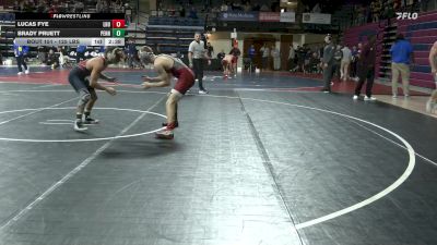 125 lbs Consi Of 8 #1 - Lucas Fye, Lock Haven vs Brady Pruett, Penn