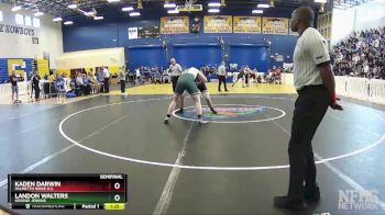 220 lbs Semifinal - Landon Walters, George Jenkins vs Kaden Darwin, Palmetto Ridge H.S.