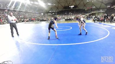 3A 106 lbs Champ. Round 2 - Wes Leeper, Kelso vs Elyas Karimi, Kent Meridian