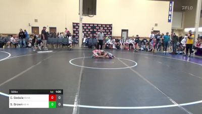 50 lbs Rr Rnd 3 - Coleton Godula, All American K-8 vs Skyler Brown, Indiana Outlaws K-8