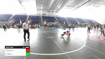 70 lbs Semifinal - Luke Bruner, Illinois Valley Youth Wrestling vs Cruz Allen, San Clemente