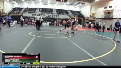 125 lbs Cons. Round 2 - Andrew Sampaio, Indiana vs Beckett Fritts, Zionsville Wrestling Club