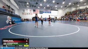 145 lbs Champ. Round 1 - Boone Frude, Laramie Middle School vs Axel Schwartzkopf, Gering Junior High