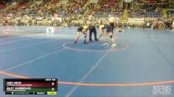 113 lbs Cons. Round 2 - Joey Heyd, LaMoure-Litchville/Marion vs Riley Hasbrouck, Hettinger/Scranton