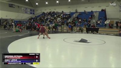 124 lbs Quarterfinal - Herminia Estrada, Mt. San Antonio College vs Haely Lemus, East Los Angeles College