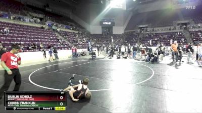 88 lbs Cons. Round 5 - Dublin Scholz, Bennett Wrestling Club vs Corbin Franklin, Next Level Training Academy