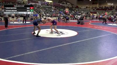 4A 132 lbs Cons. Semi - Ethan Braun, Shiloh Christian School vs Cole Baxter, Central Arkansas Christian School