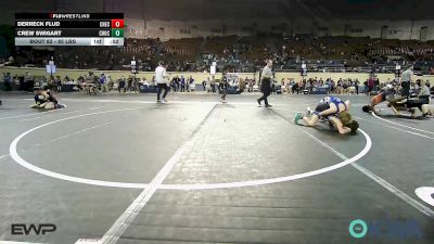 85 lbs 7th Place - Derreck Flud, Checotah Matcats vs Crew Swigart, Choctaw Ironman Youth Wrestling