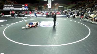 138 lbs Caine Martin, TCWA - Tri-Counties Wrestling Association vs Lincoln Chung, LAWA - Los Angles Wrestling Association